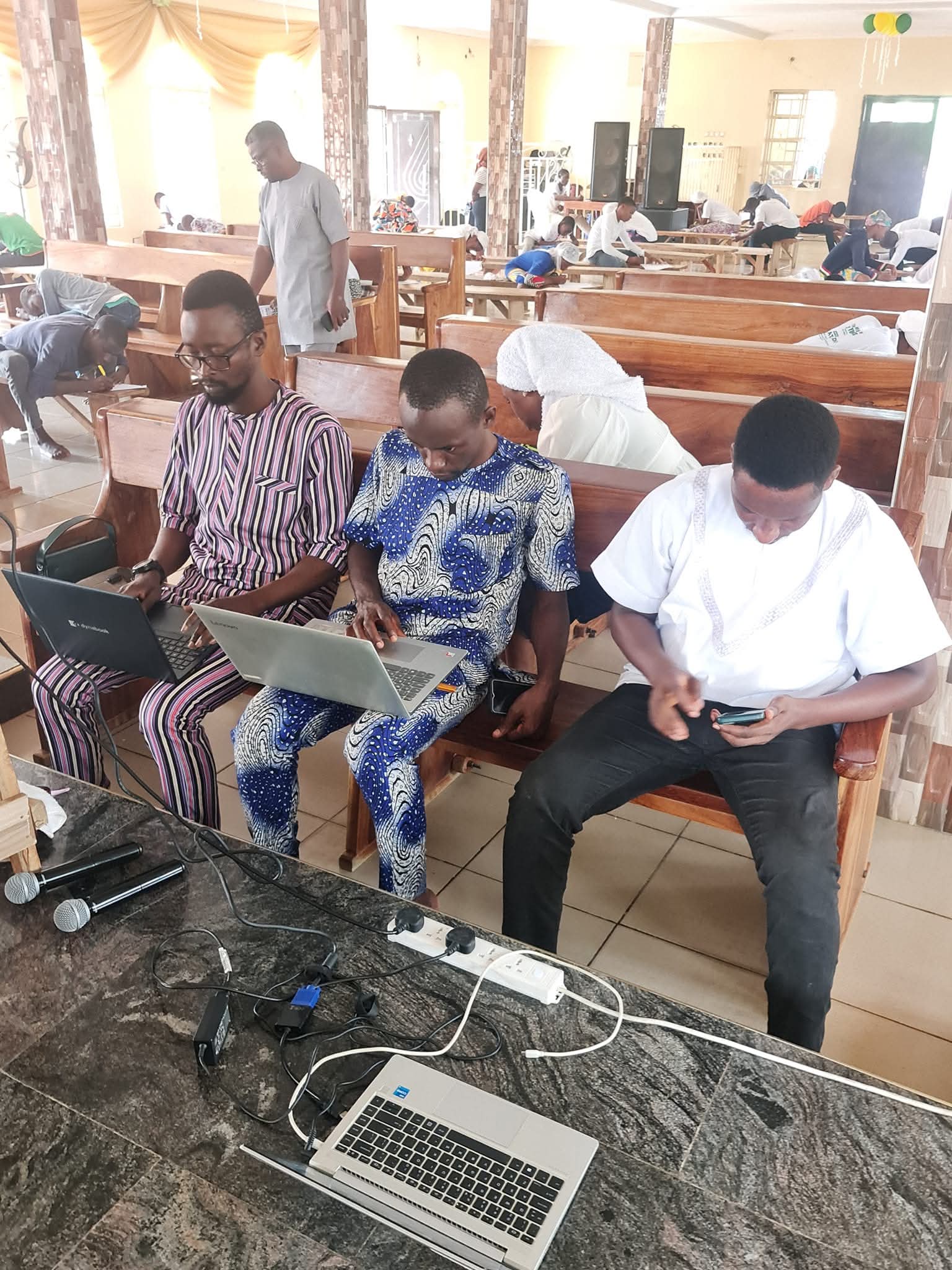 Bible Brain® competition with laptops